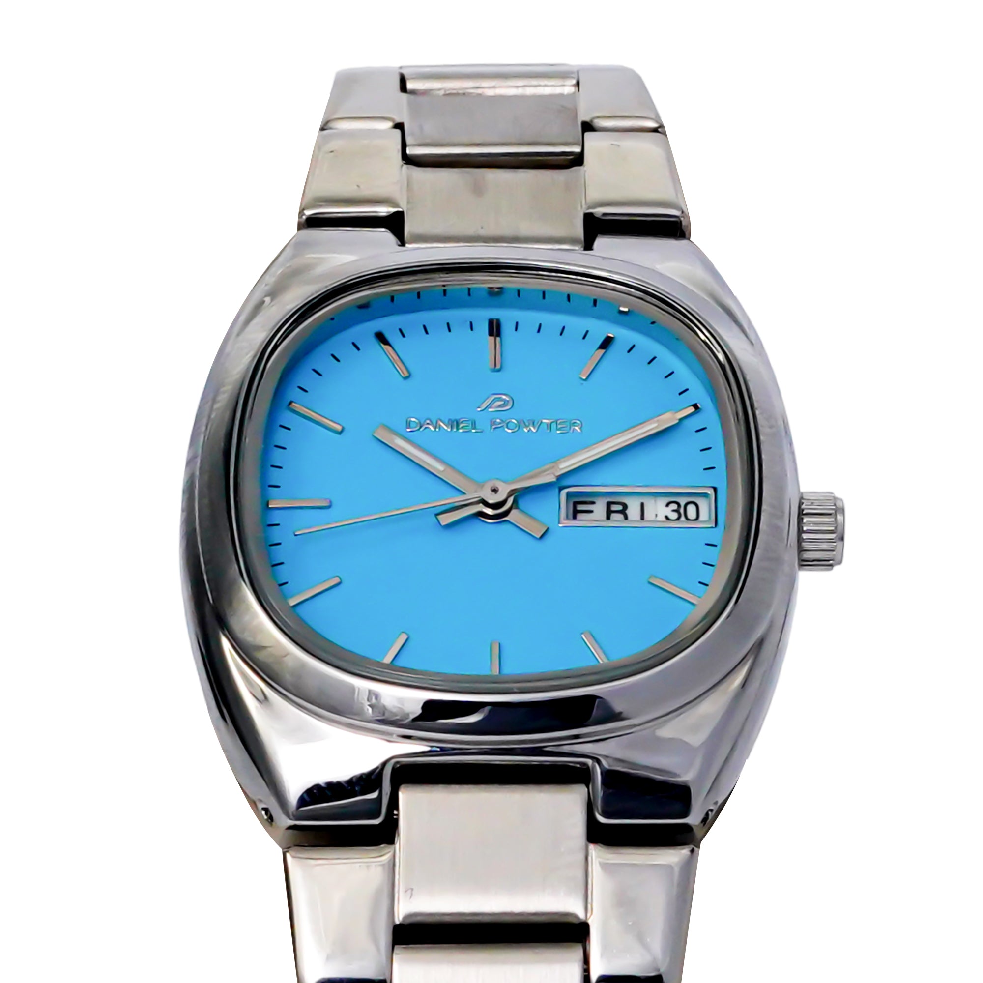 Daniel Power Women's Metal Analog Watch – Sea Blue Dial